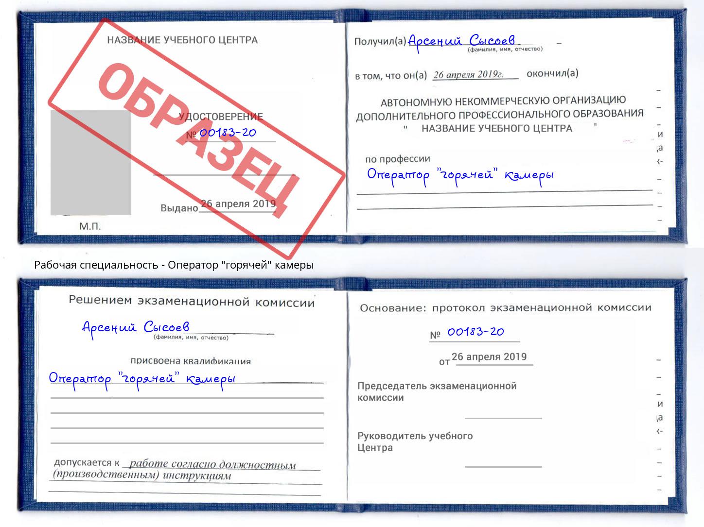 Оператор "горячей" камеры Искитим